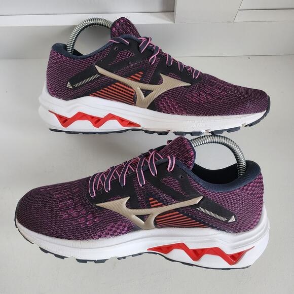 Mizuno Wave Inspire 17 India Ink Purple Athletic Running Shoes - Women's 8 - Picture 4 of 12